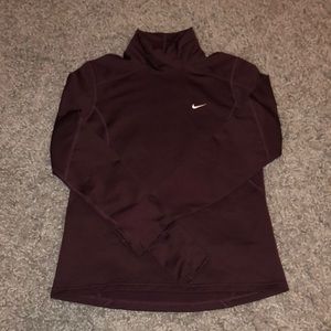 maroon nike dri fit top